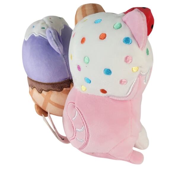 Moriah Elizabeth Ice Cream Plush Lot of 2 6" Pickle Bean Bonkers 2024 Toy - Picture 10 of 13